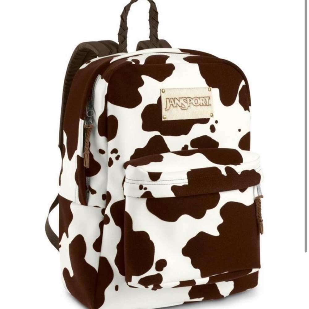 Jansport limited edition cow backpack- used